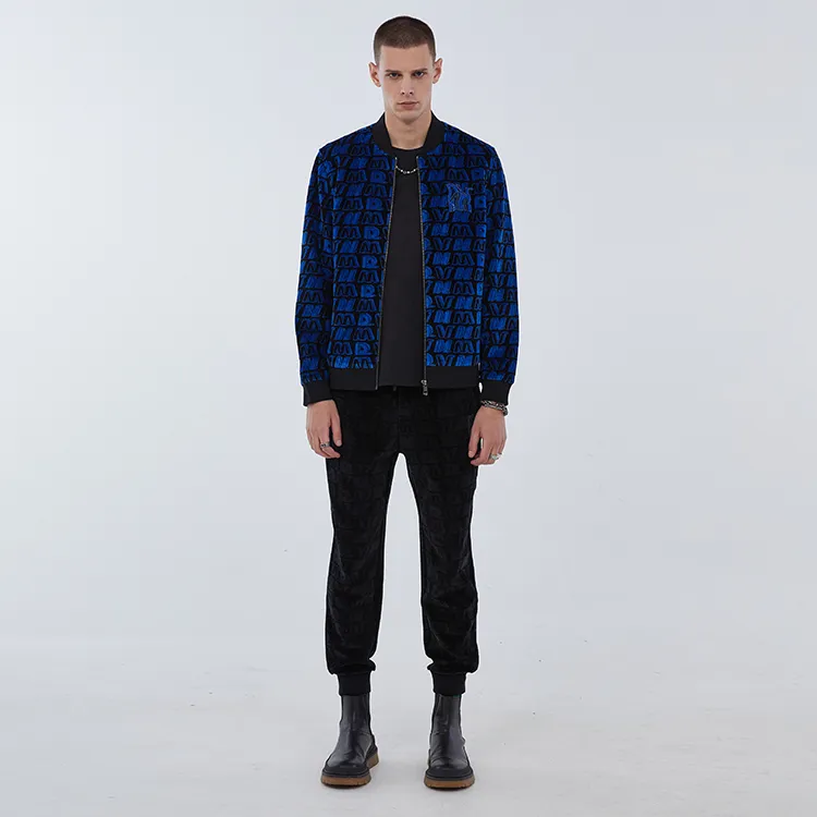 DAVID NAMAN FW22 Jogger Thickened Casual Pants Men's Black-2