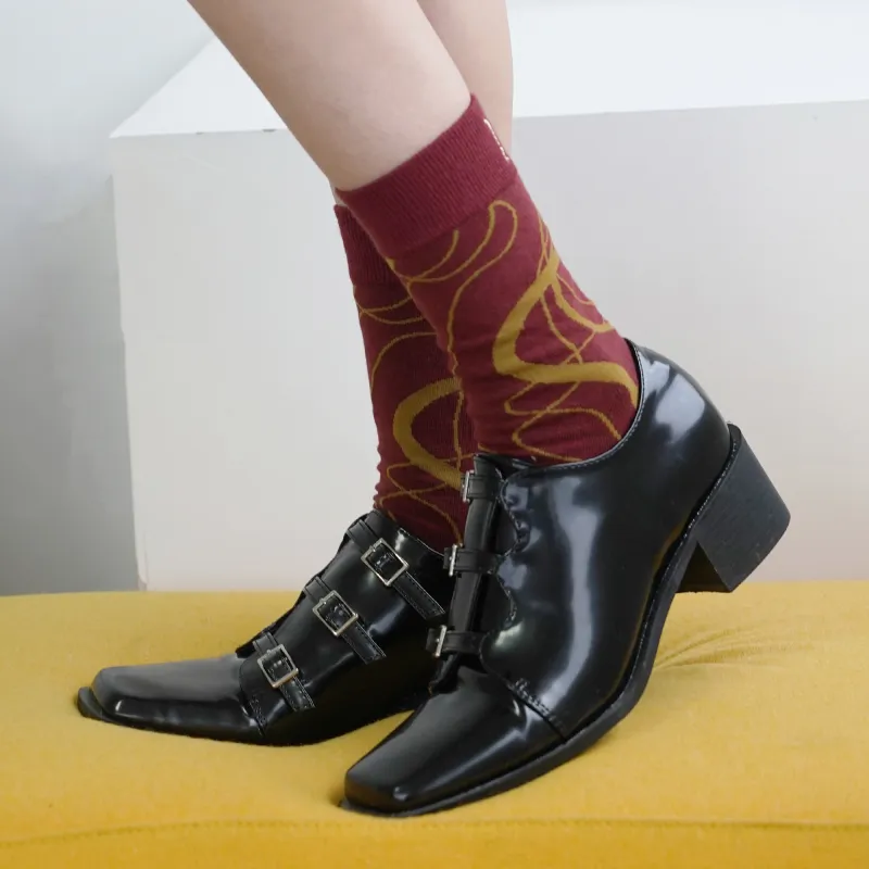 TOOCI Unisex Mid Calf Socks-3