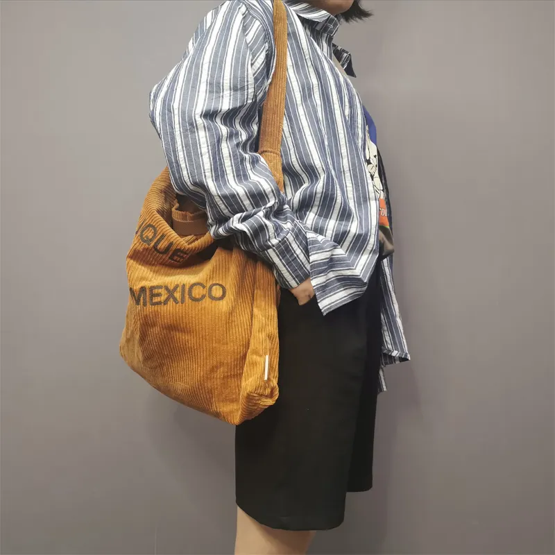 ROOTOTE Cotton One Shoulder Handbag, Crossbody Bag Regular Unisex Brown-10
