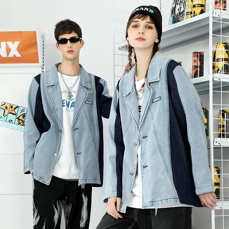 GENANX Business Suit Unisex Denim Blue-4