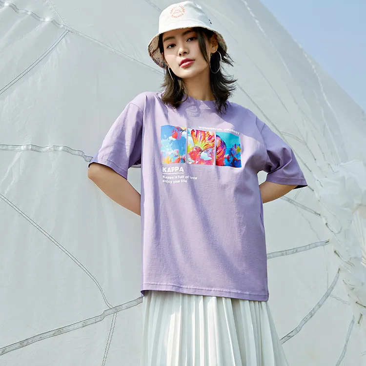 Kappa Reality Mirror Drop Shoulder Sleeve T-Shirt Unisex-8