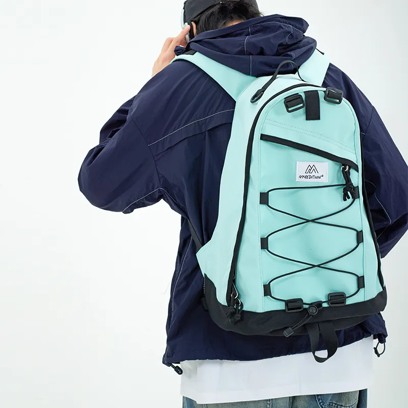 MYEDITION Backpack Oxford Mint Green Unisex-6