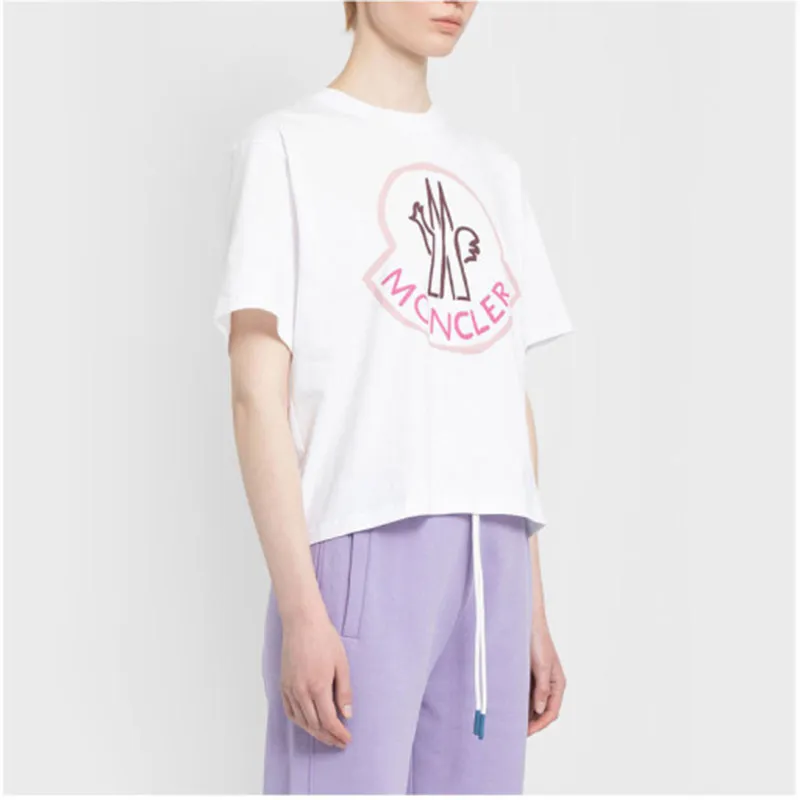 Moncler Logo Printed Crewneck T Shirt-4