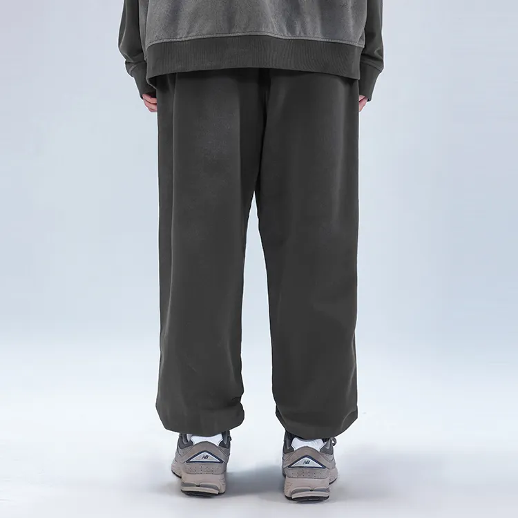 LAMLICKA Knitted Sweatpants Unisex Dark Gray-4