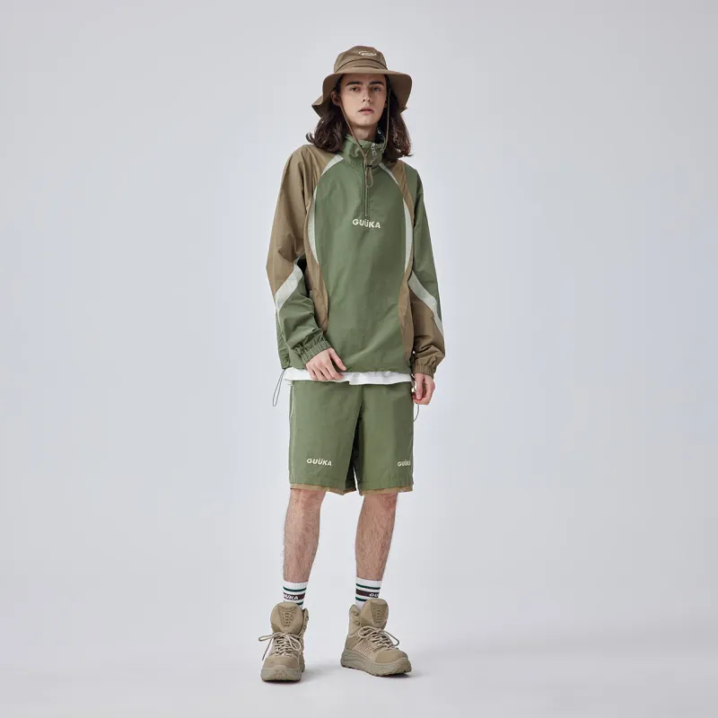 Guuka Casual Shorts Men Army Green-4