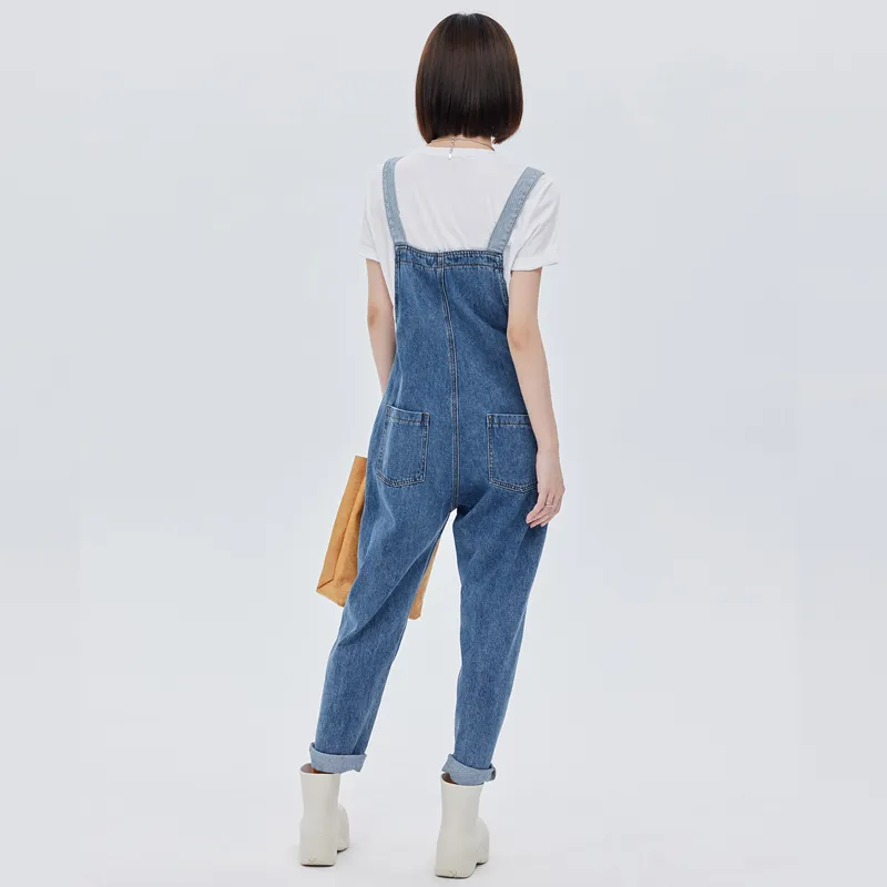 SOON FLOWER Overalls Summer Women's Black-7