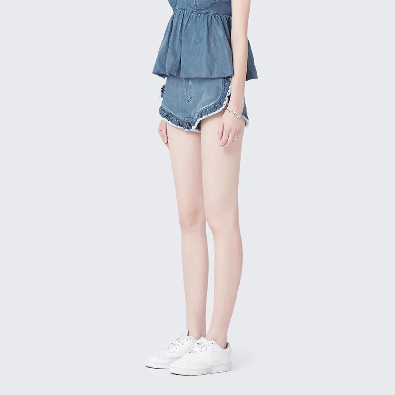 Laurence & Chico Denim Shorts Women's Blue-4