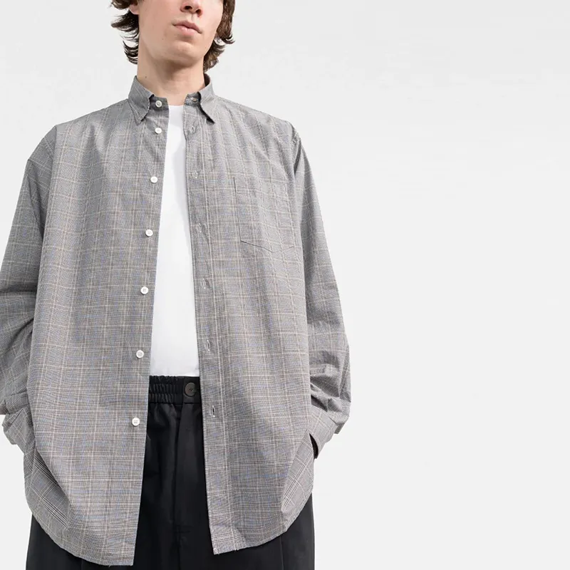 KENZO Long Sleeved Checked Shirt-4