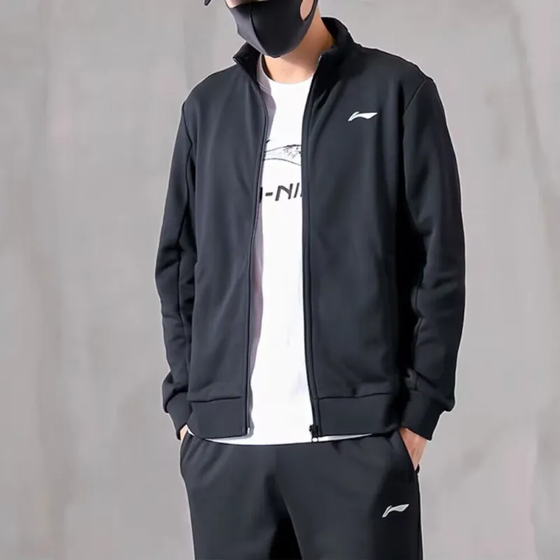 LINING Sweatshirts Men Black-2