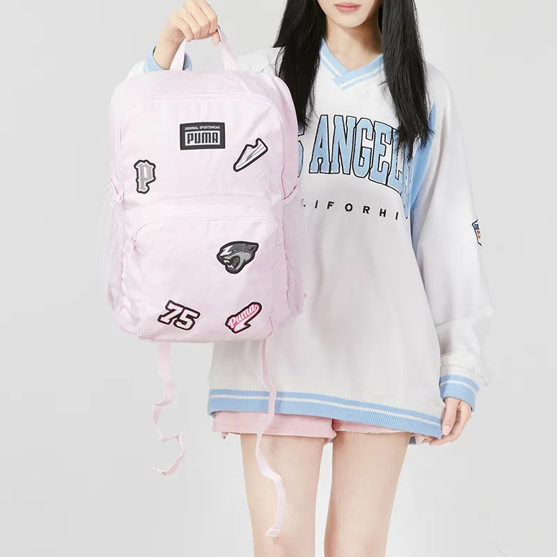 PUMA Fabric Travel Backpack Regular Unisex Light Pink-2