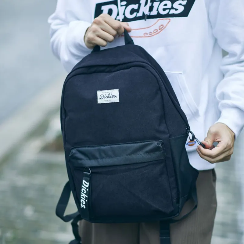 Dickies Polyester Backpack Medium Size Unisex Black-2
