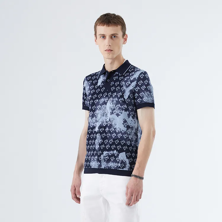 DAVID NAMAN T Shirts Men Navy Blue-3