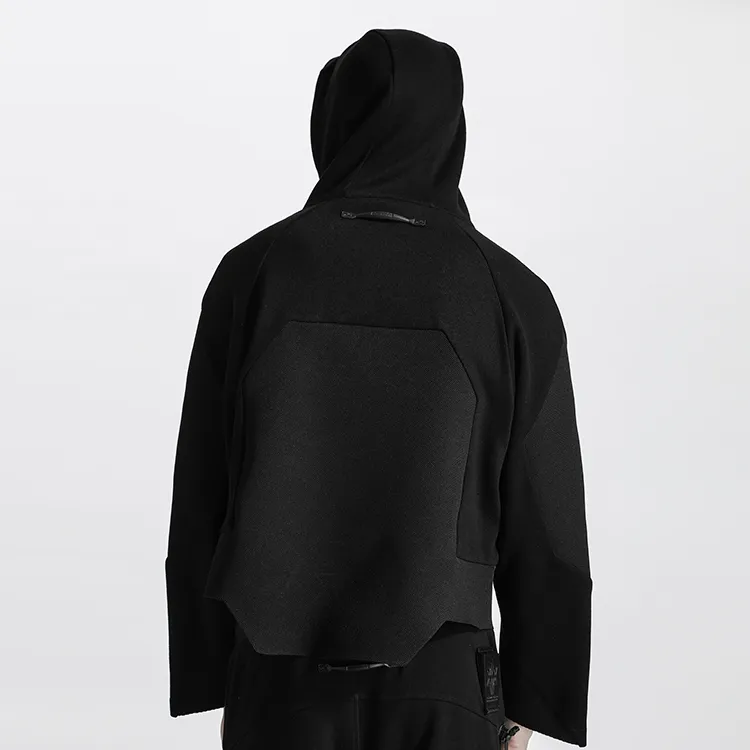 NORVINCY Solid Color Raglan Sleeve Hoodie Unisex-2