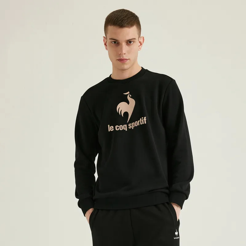 Le Coq Sportif Sweatshirt Unisex Black White-5