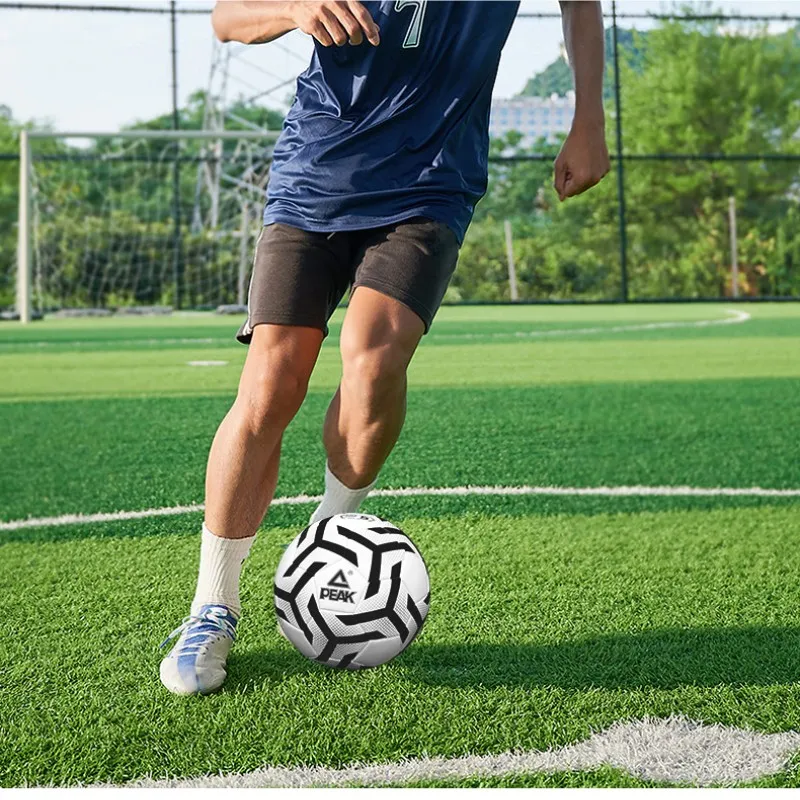 PEAK Size 5 Soccer PVC Machine Stitched Soccer Ball Unisex-5