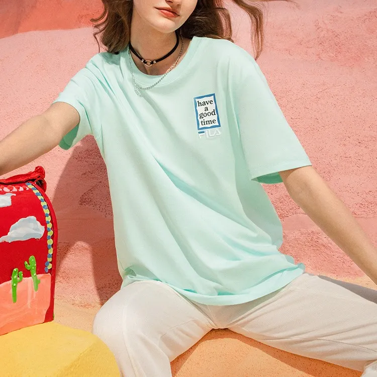 FILA X HAGT T Shirts Unisex Ice Pink Green-2