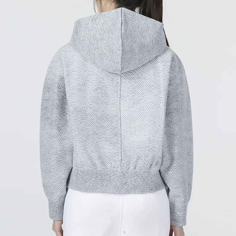 Nike Cropped Coats Women's Gray-3