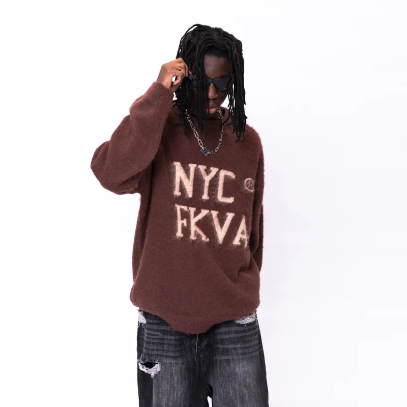 F.K.V.A Loose Fit Sweater Spring Autumn And Winter Unisex-3