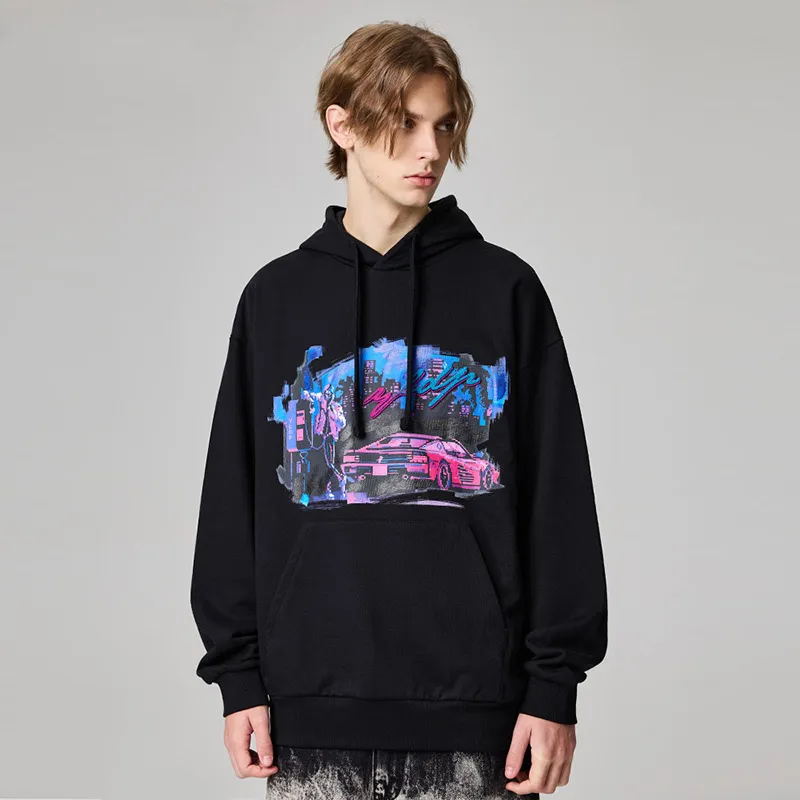 YLDP Sweatshirts Unisex Black-4
