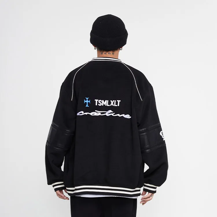 TSMLXLT Baseball Jerseys Unisex Midnight Black-2