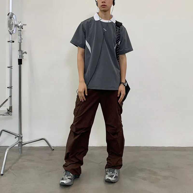 ROARINGWILD ARCH Cargo Pants Unisex Brown Red-4