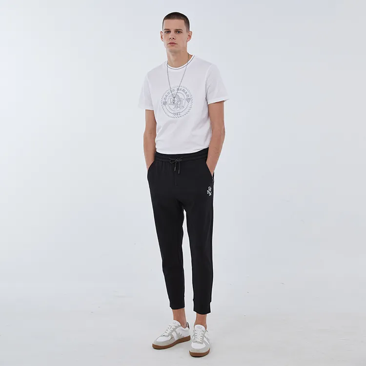 DAVID NAMAN FW22 Thickened Casual Pants Men's Black-2