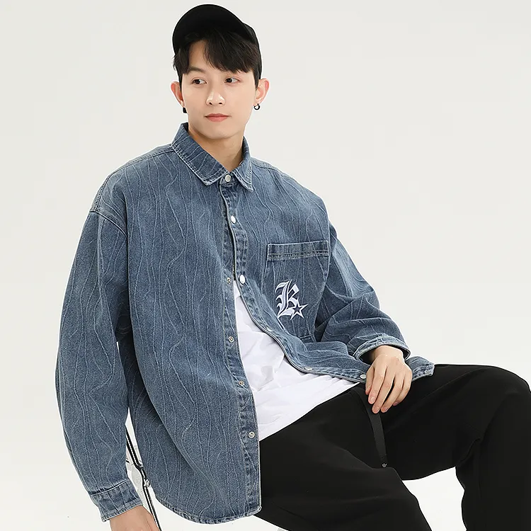 OLRIK Shirts Unisex Blue-2