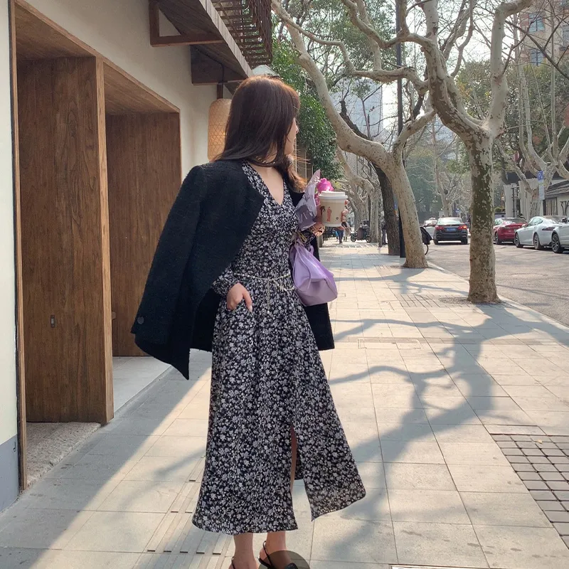 YUMOMO STAR Long Sleeved Dresses Women's-4