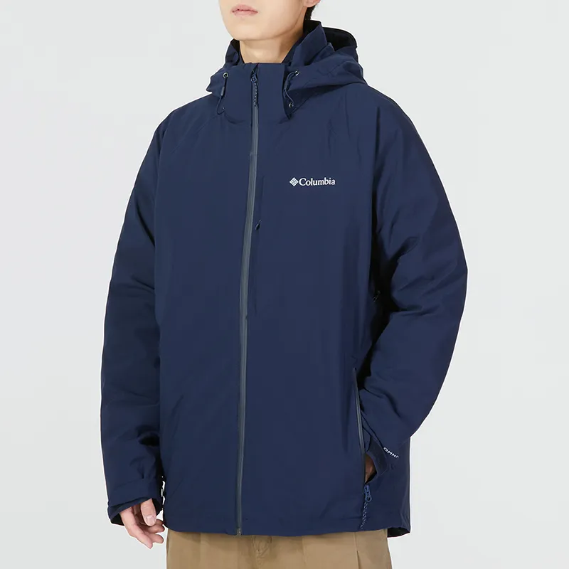 Columbia Abrasion Resistant Thermal Windbreaker Jacket Men's Navy Blue-7