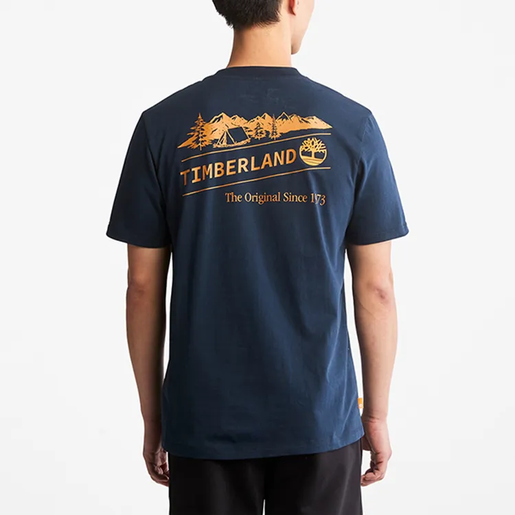 Timberland T Shirt Men's Dark Sapphire-2