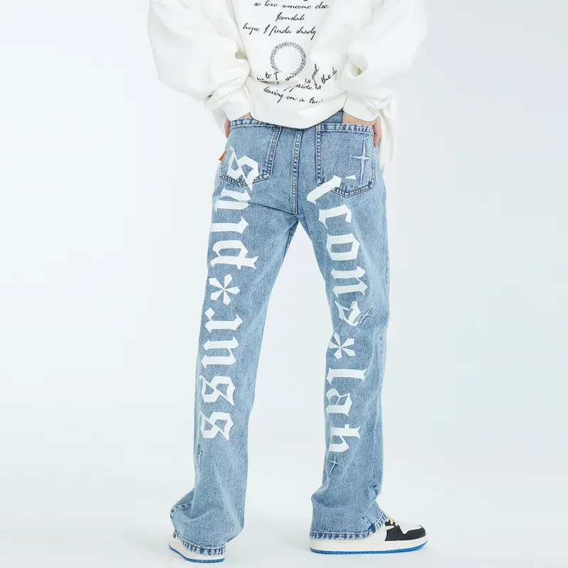 Iconslab X ICONS Lab Jeans Unisex Smoke Gray S - POIZON