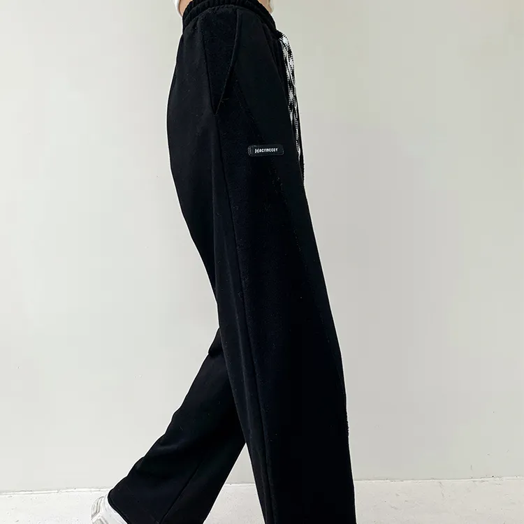 MacyMccoy Straight Casual Pants Women's Black-4