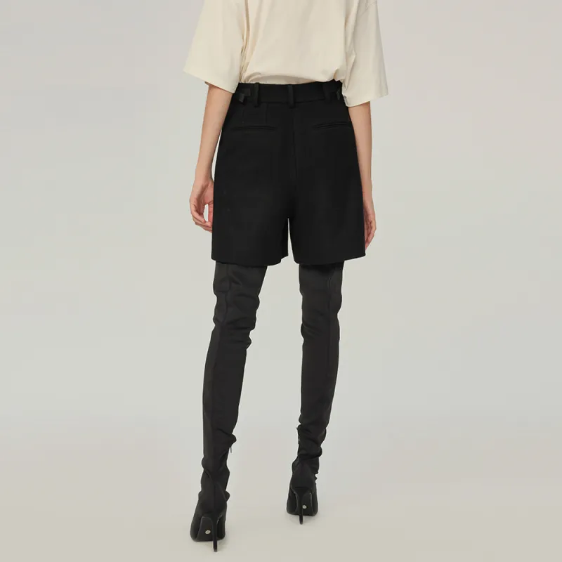 UOOYAA Casual Shorts Women's Black-3