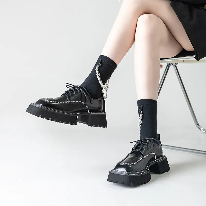 STOOSHE Youth Collection Platform Shoes Women's Black-6