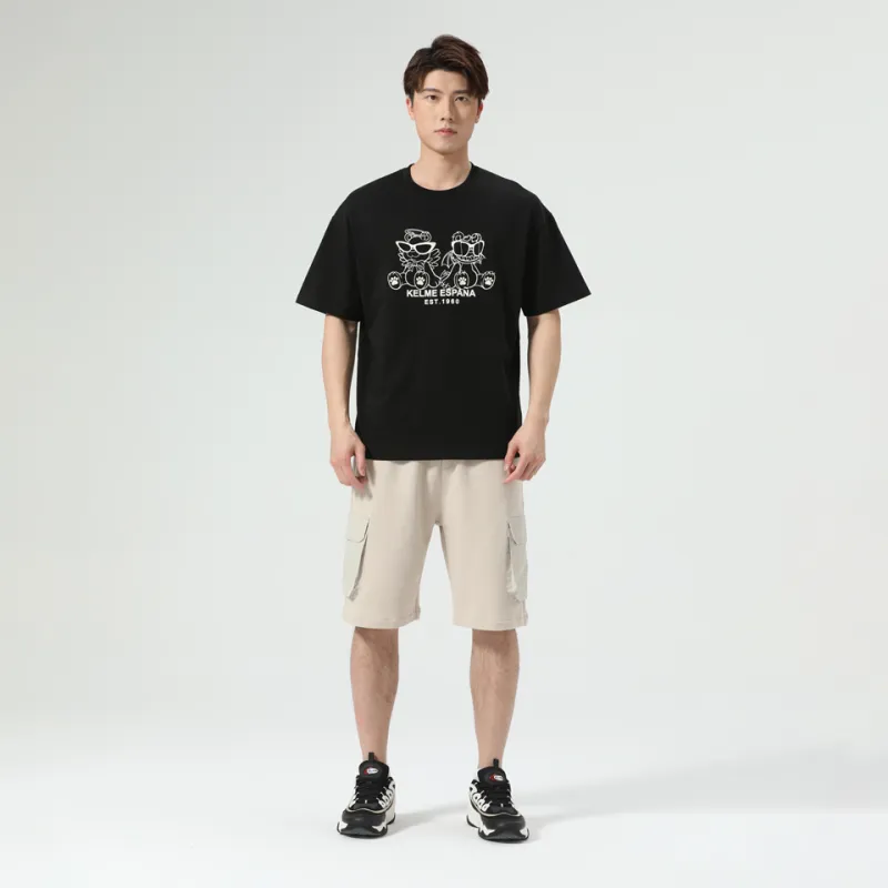 KELME Drop Shoulder Sleeve T-Shirt Unisex-12