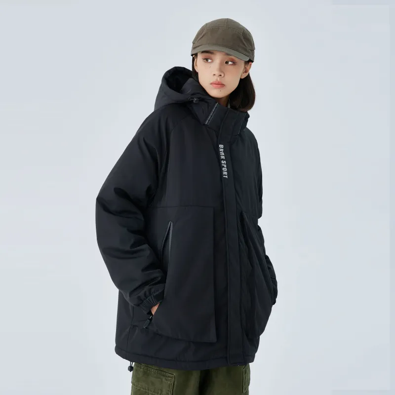BRNR Thickened And Fleece-Lined Single-Layer Windbreaker Jacket Unisex-13