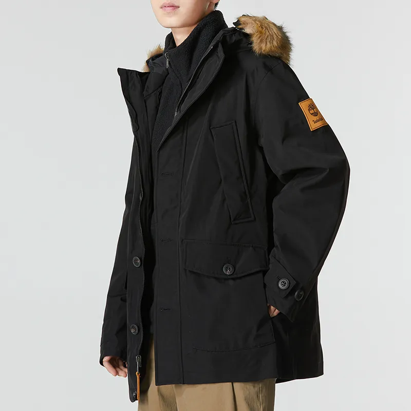 Timberland Windproof Windbreaker Jacket Men's Black-4