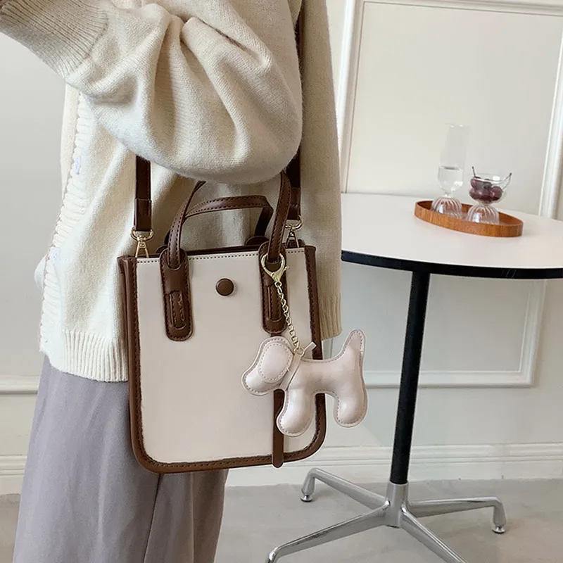 JANE KLAIN PU Small Square Bag Handbag Shoulder Bag Crossbody Bag Small Size Women's Color Block-2