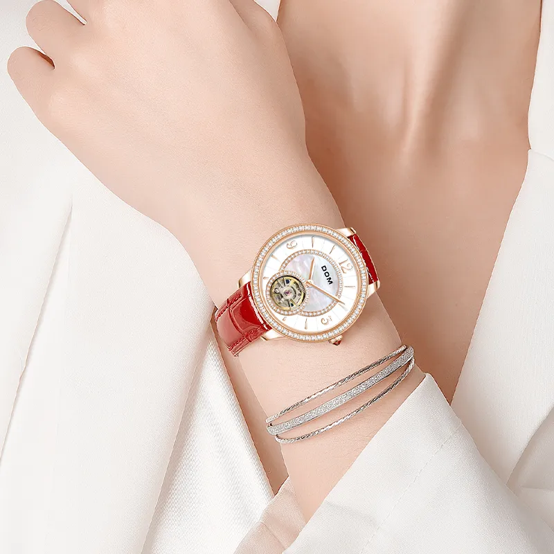 DOM Automatic Mechanical Movement Watch Women's Watch White Dial 6923411193809-1