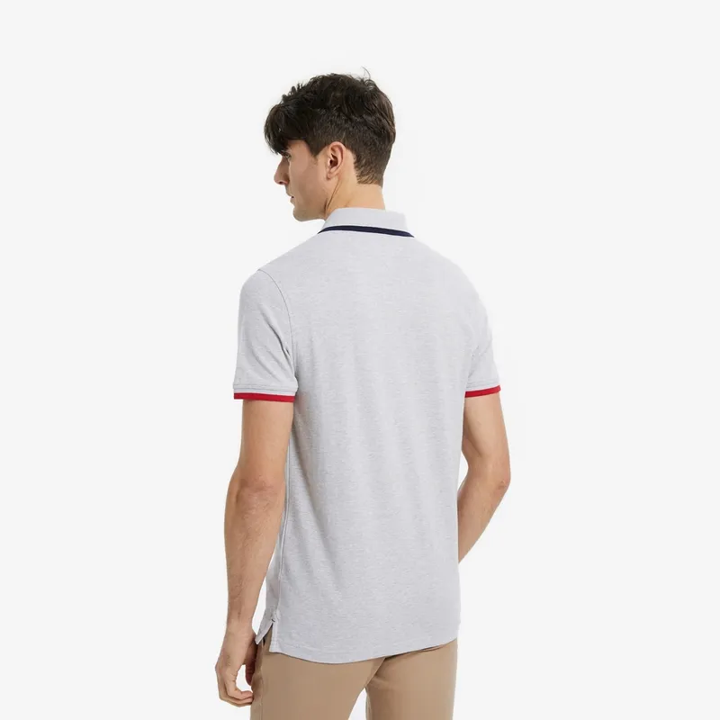 Tommy Hilfiger Polo Shirts Men Light Gray 050-3
