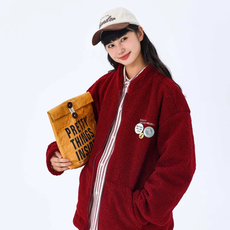 KXLFCHN Loose Fit Thickened Jacket Unisex-7