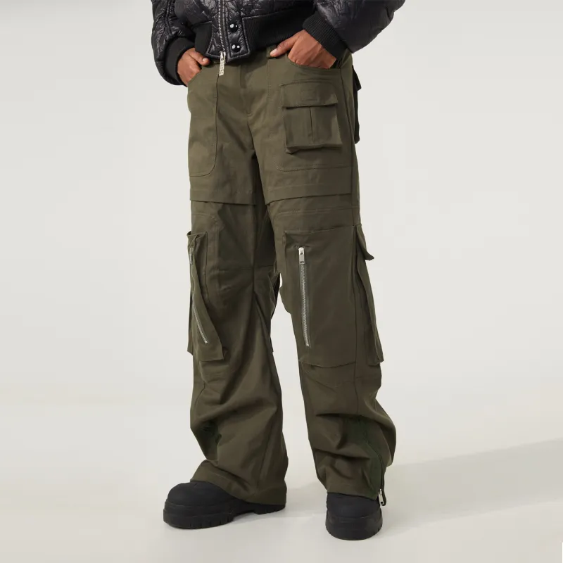 R69 Wide Leg Moderate Casual Pants Unisex-4