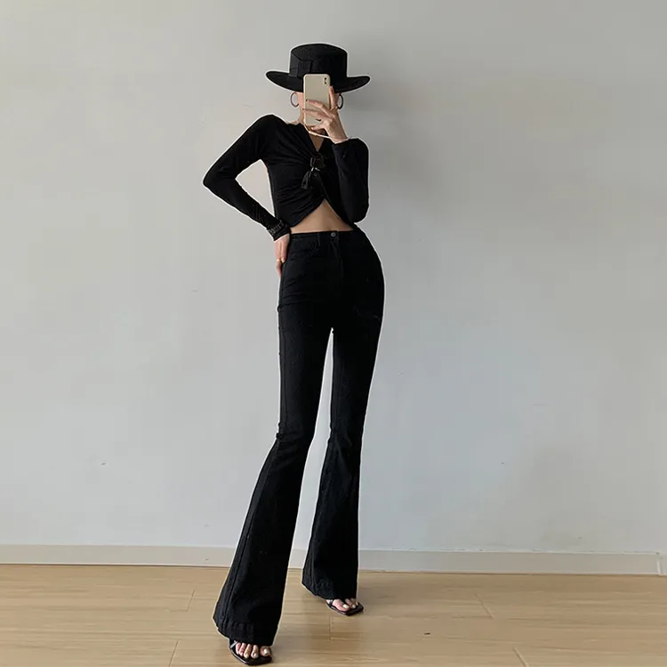PAPERLLL Flared Pants Jeans Women's-10