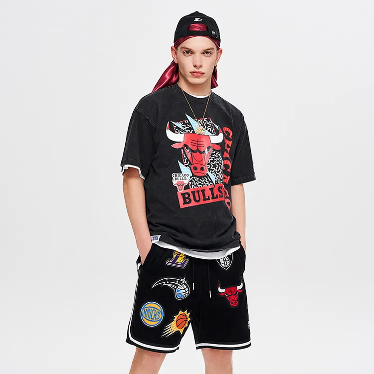 STARTER x NBA SS22 Drop Shoulder Sleeve T Shirt Unisex Black-3