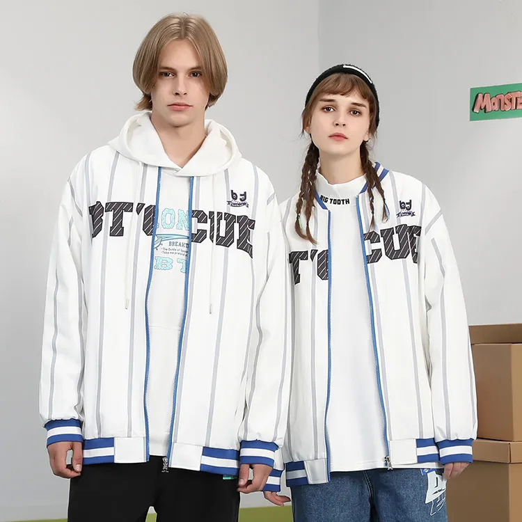 BIRDTALK Baseball Jerseys Unisex White-3