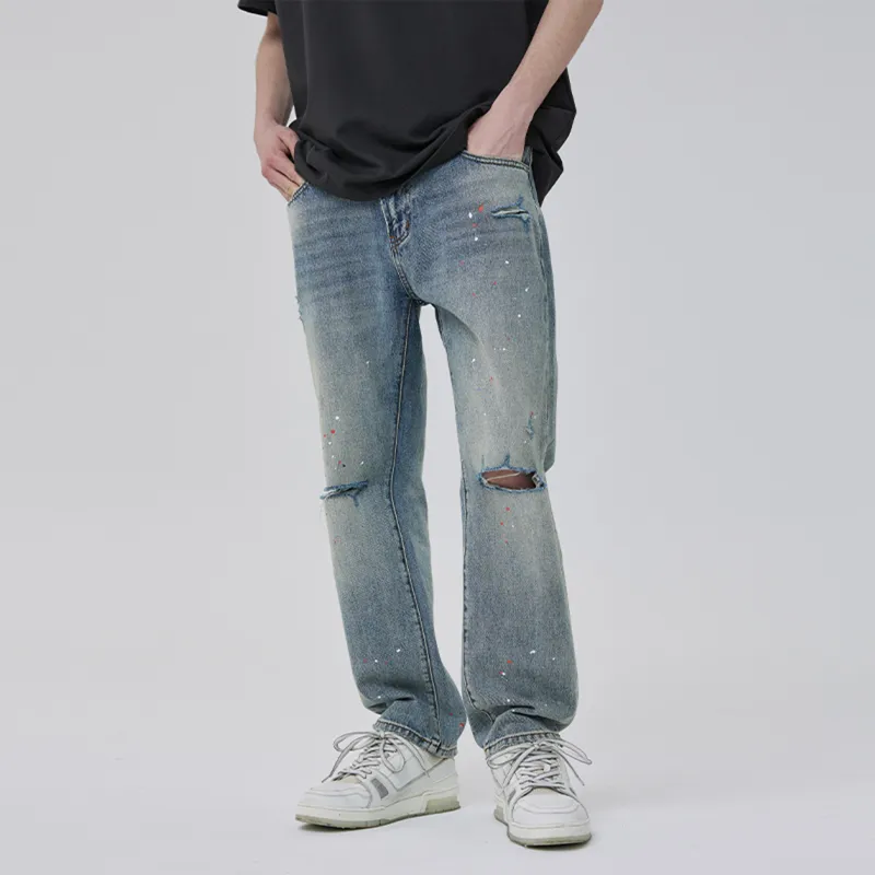 CLIMAX VISION Jeans Unisex Washed Blue-4