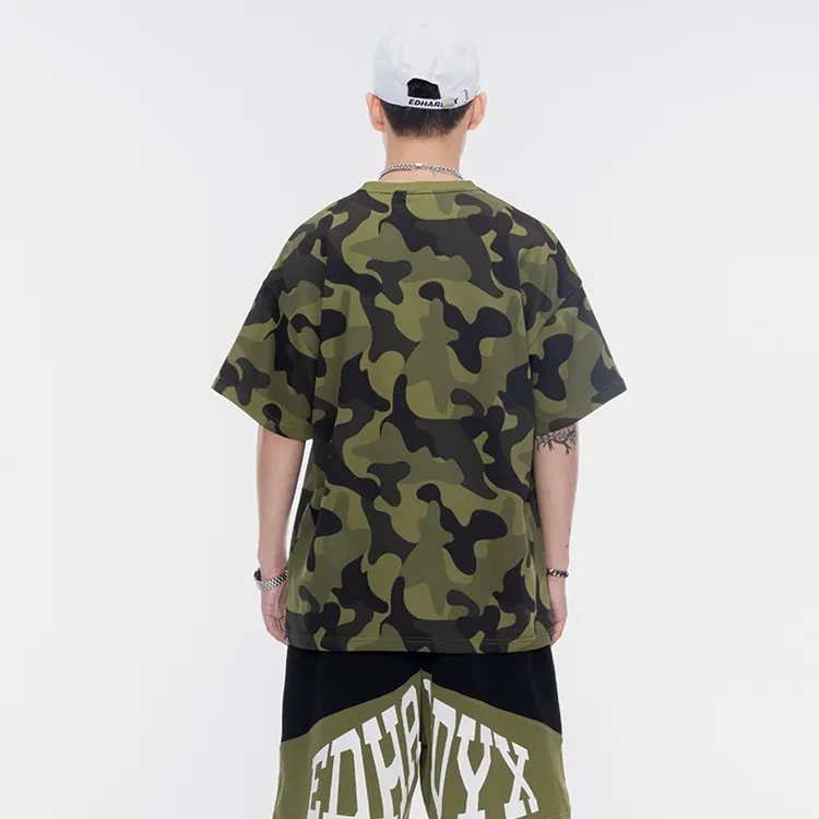ED HARDY X T Shirts Unisex Army Green-4