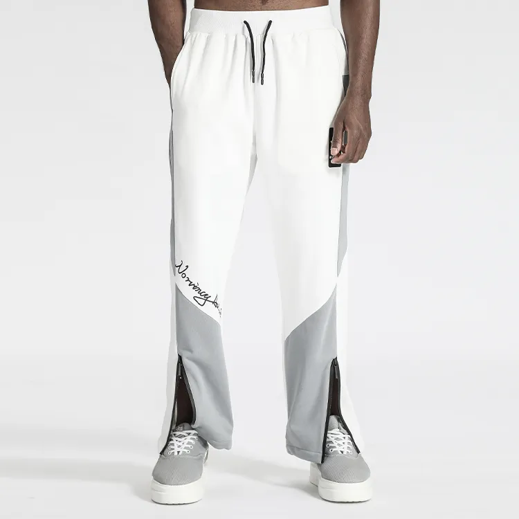 NORVINCY Western Trendy Letter Print Knitted Sweatpants Unisex-7