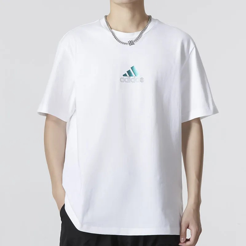 Adidas T Shirts Men White-2