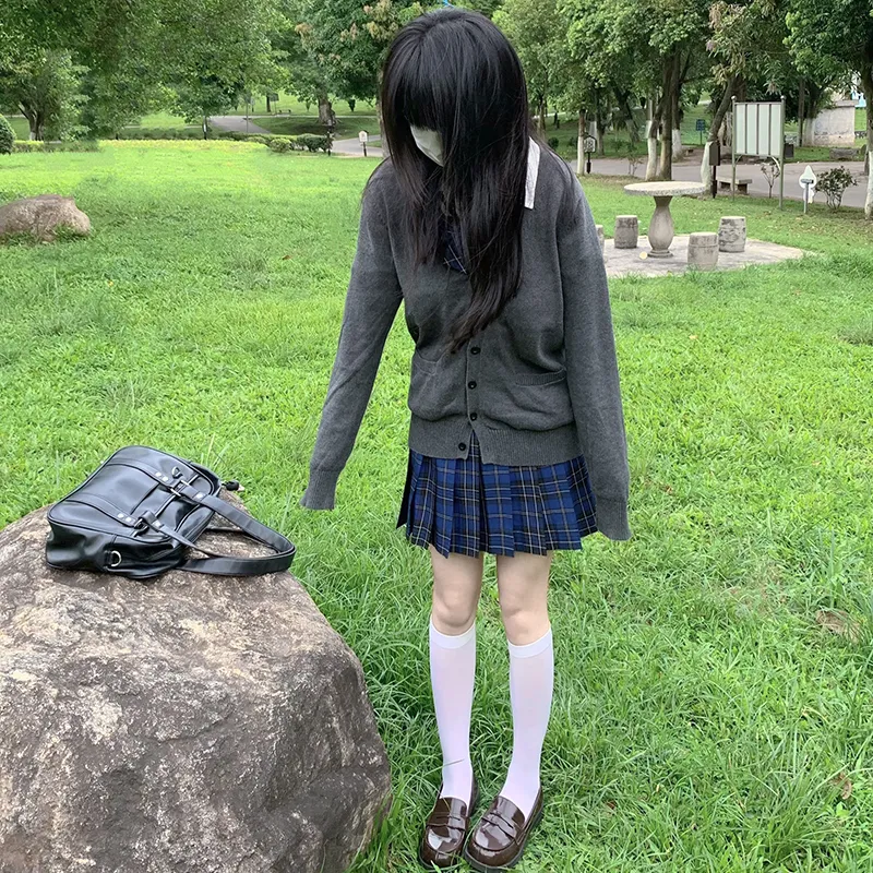Tokyo Season Casual Short Skirts Women's Green Vine High School Plaid Skirt-34